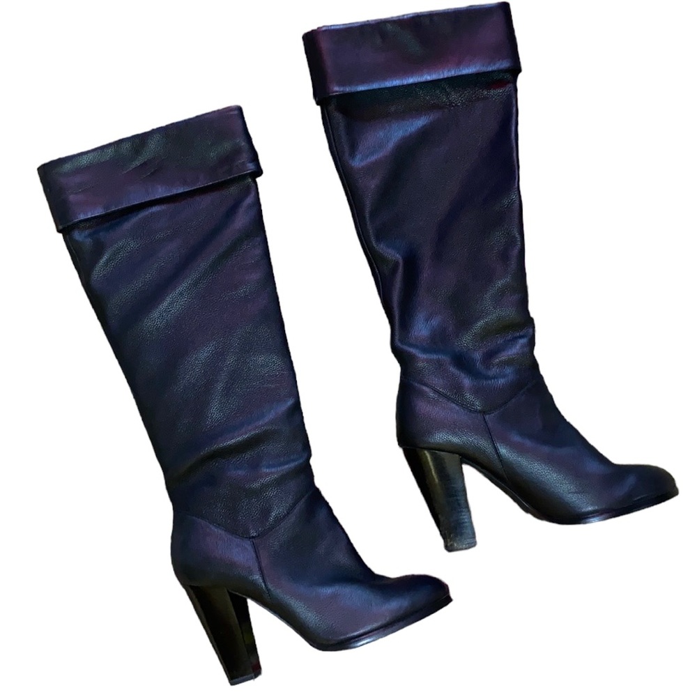 Collin Stuart Black Boot Heels